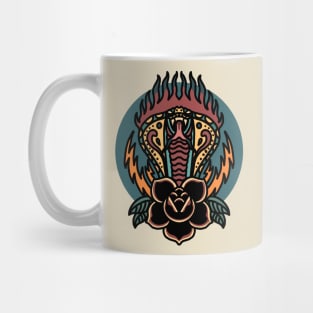 flaming cobra tattoo t-shirt Mug